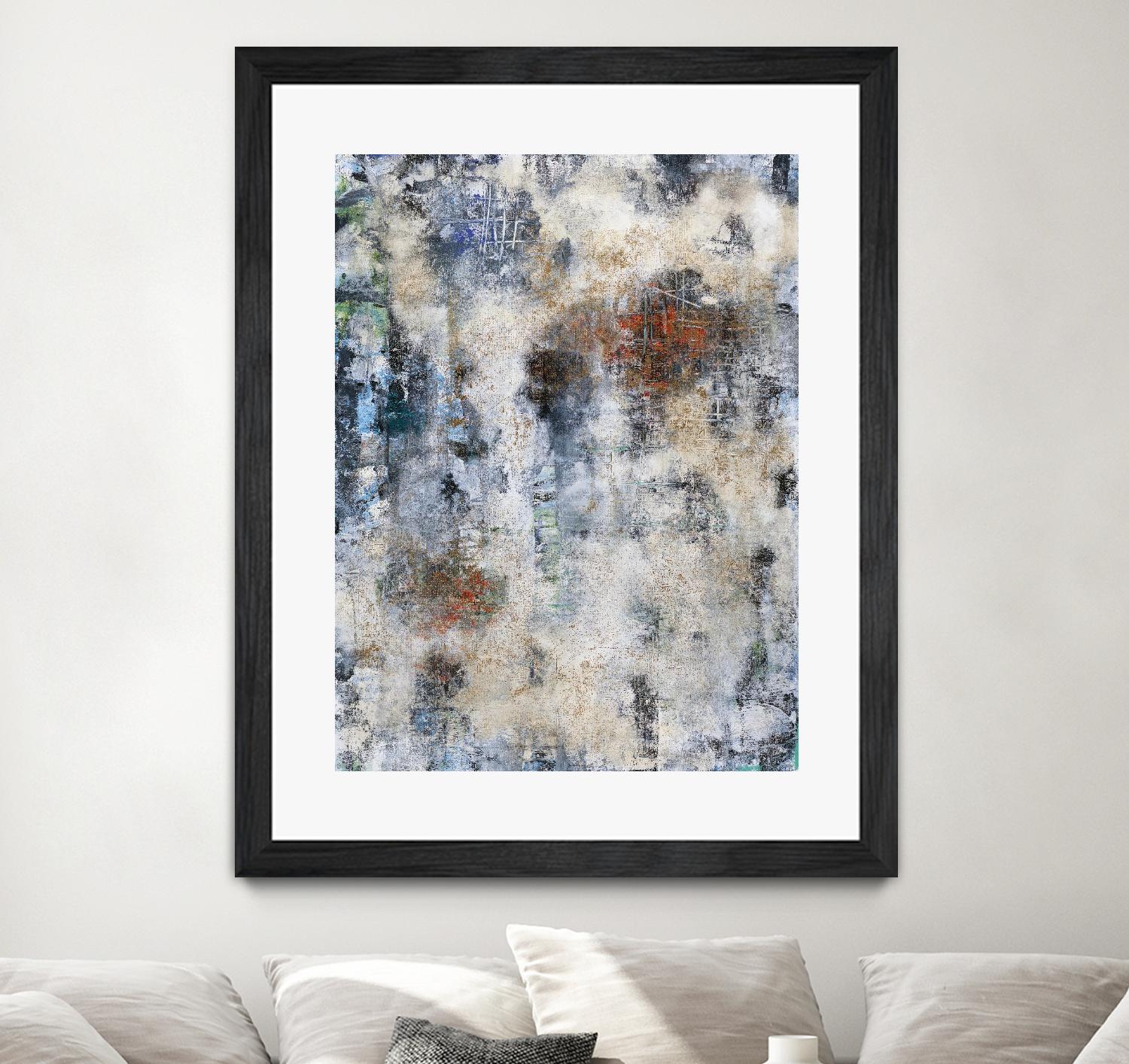 Constructed Concrete by Daleno Art on GIANT ART - red abstract abstrait