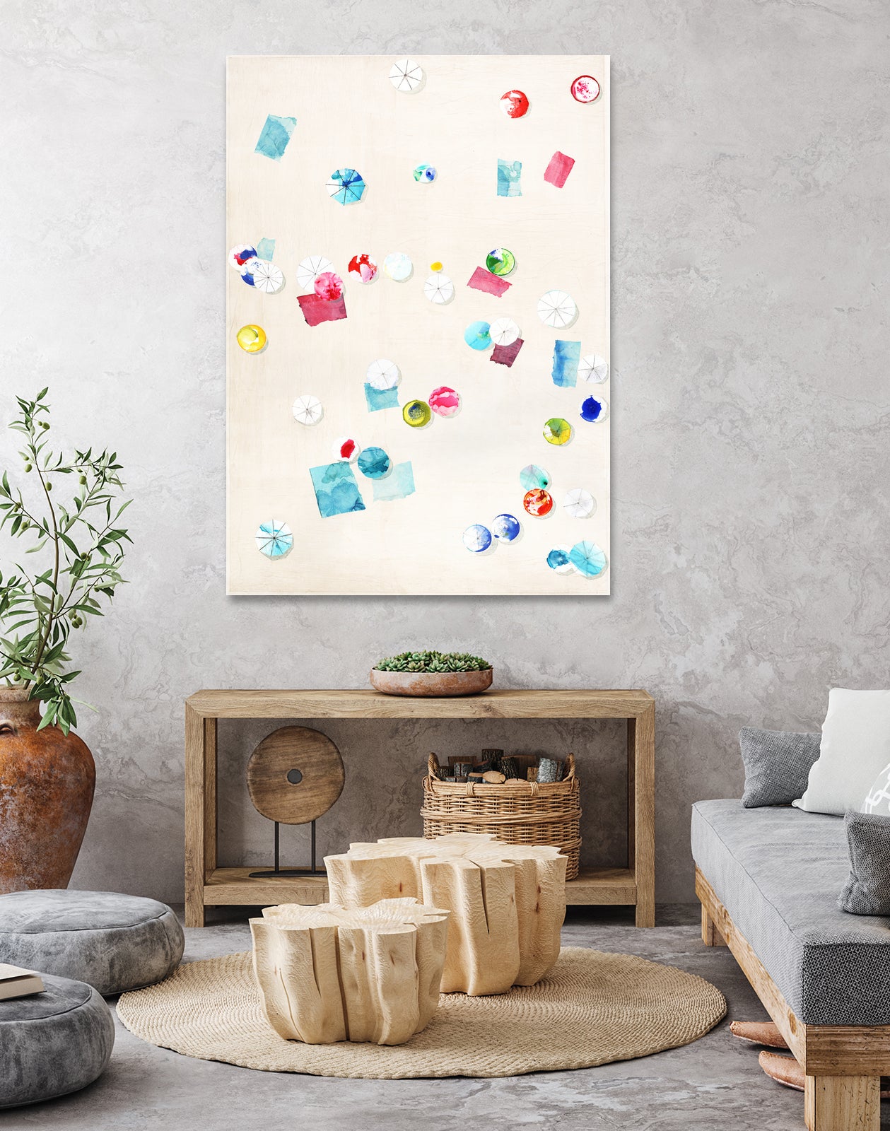 Fun Day Sunday by Daleno Art on GIANT ART - pink abstract