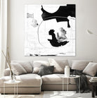 Traces of Silver III by Daleno Art on GIANT ART - black  black&white abstrait