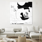 Traces of Silver III by Daleno Art on GIANT ART - black  black&white abstrait