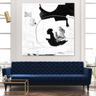 Traces of Silver III by Daleno Art on GIANT ART - black  black&white abstrait