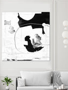 Traces of Silver III by Daleno Art on GIANT ART - black  black&white abstrait
