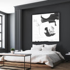 Traces of Silver III by Daleno Art on GIANT ART - black  black&white abstrait