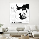Traces of Silver III by Daleno Art on GIANT ART - black  black&white abstrait