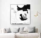 Traces of Silver III by Daleno Art on GIANT ART - black  black&white abstrait