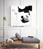 Traces of Silver III by Daleno Art on GIANT ART - black  black&white abstrait