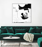 Traces of Silver III by Daleno Art on GIANT ART - black  black&white abstrait