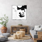 Traces of Silver III by Daleno Art on GIANT ART - black  black&white abstrait