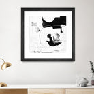 Traces of Silver III by Daleno Art on GIANT ART - black  black&white abstrait