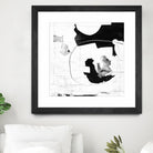 Traces of Silver III by Daleno Art on GIANT ART - black  black&white abstrait