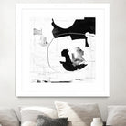 Traces of Silver III by Daleno Art on GIANT ART - black  black&white abstrait