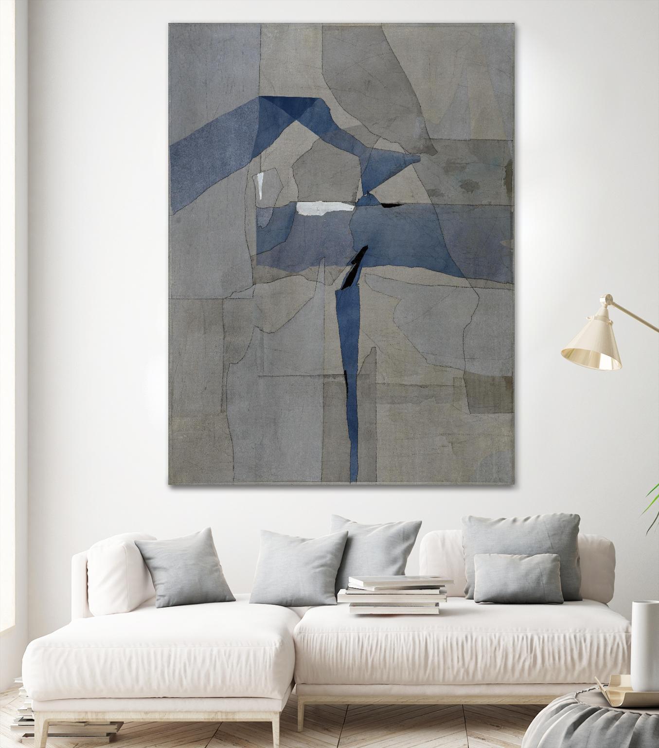 Survivor Puzzle by Daleno Art on GIANT ART - blue abstract abstrait