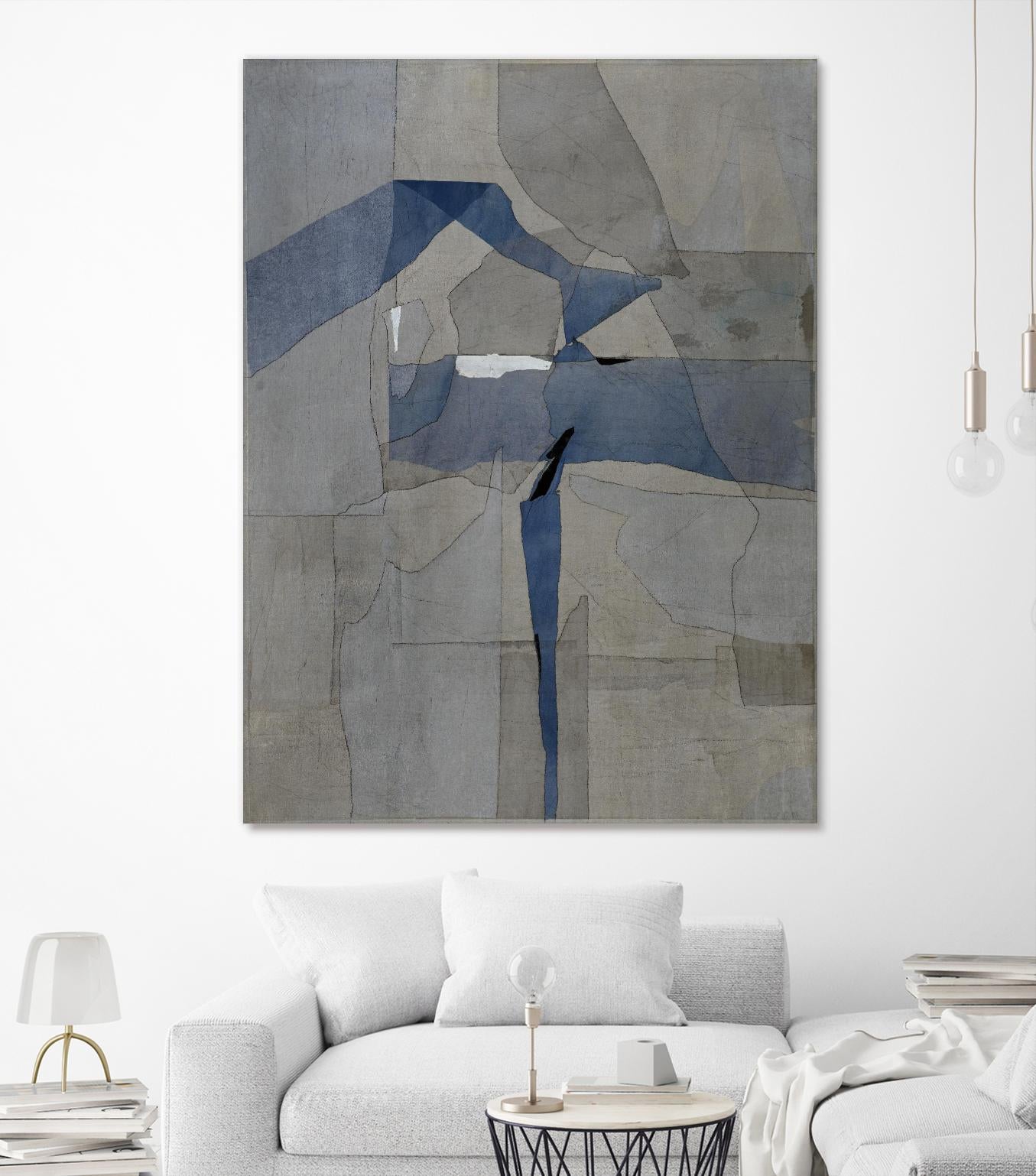 Survivor Puzzle by Daleno Art on GIANT ART - blue abstract abstrait