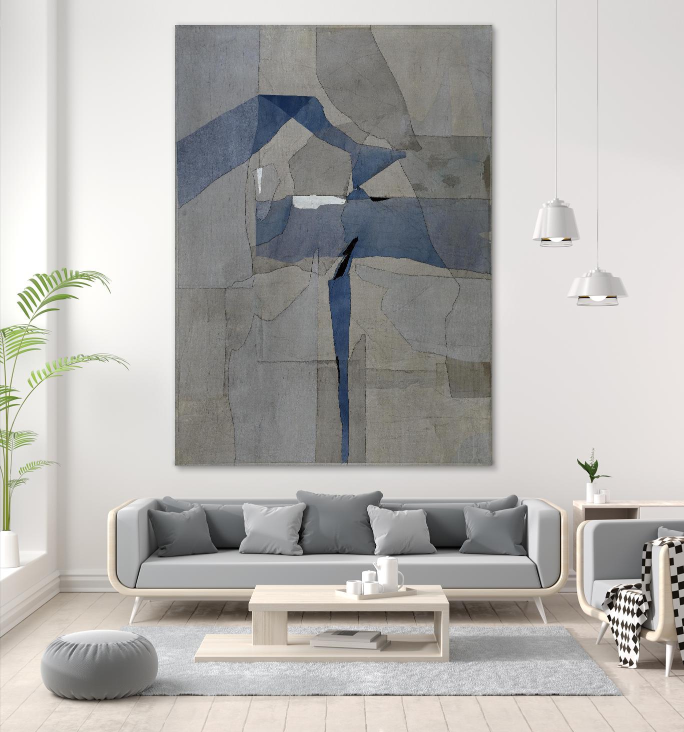 Survivor Puzzle by Daleno Art on GIANT ART - blue abstract abstrait