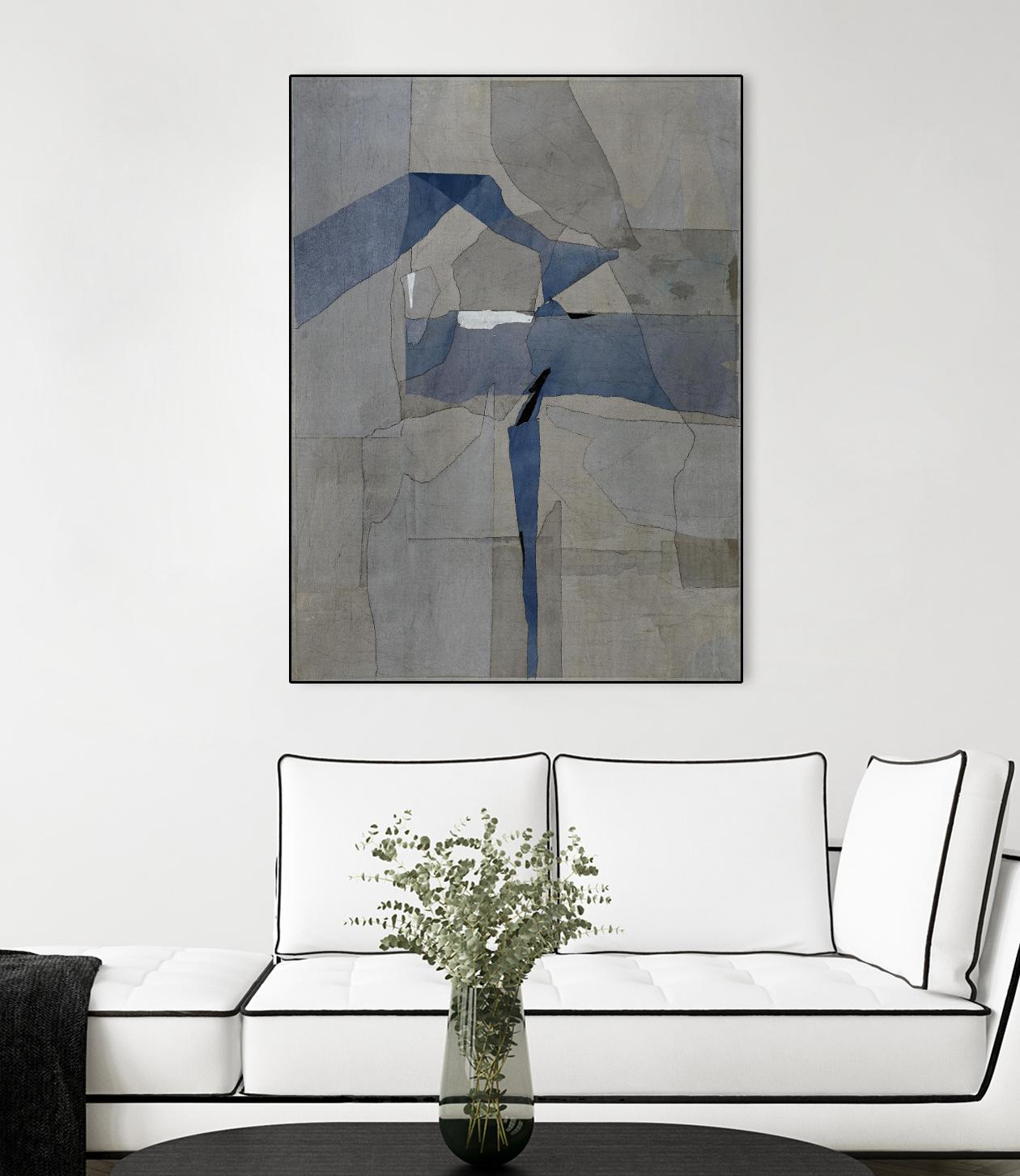 Survivor Puzzle by Daleno Art on GIANT ART - blue abstract abstrait
