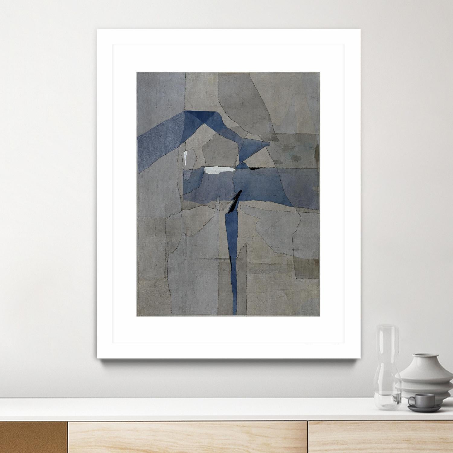 Survivor Puzzle by Daleno Art on GIANT ART - blue abstract abstrait