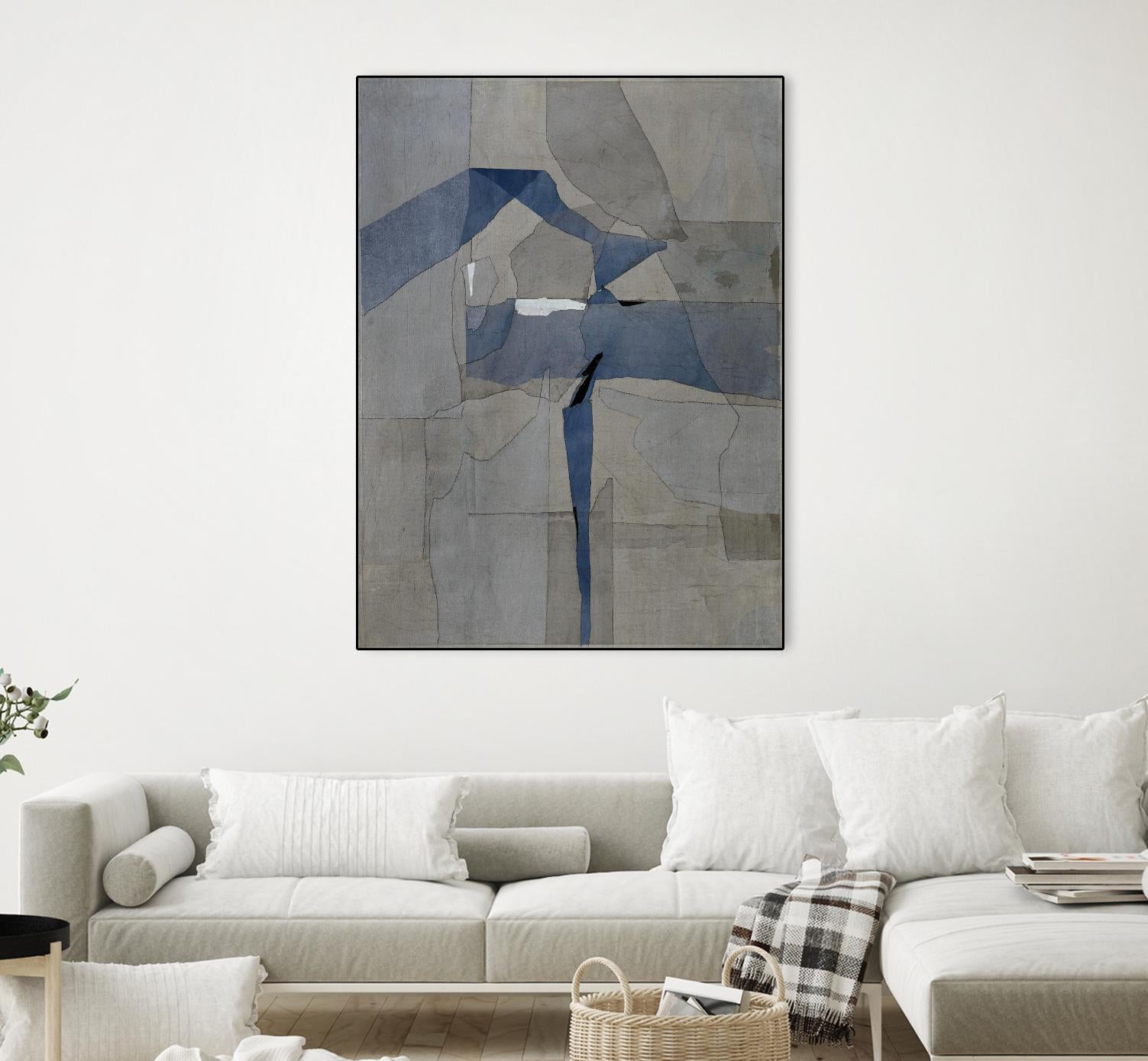 Survivor Puzzle by Daleno Art on GIANT ART - blue abstract abstrait