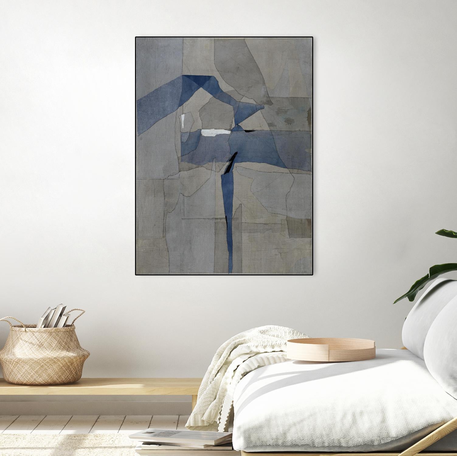 Survivor Puzzle by Daleno Art on GIANT ART - blue abstract abstrait
