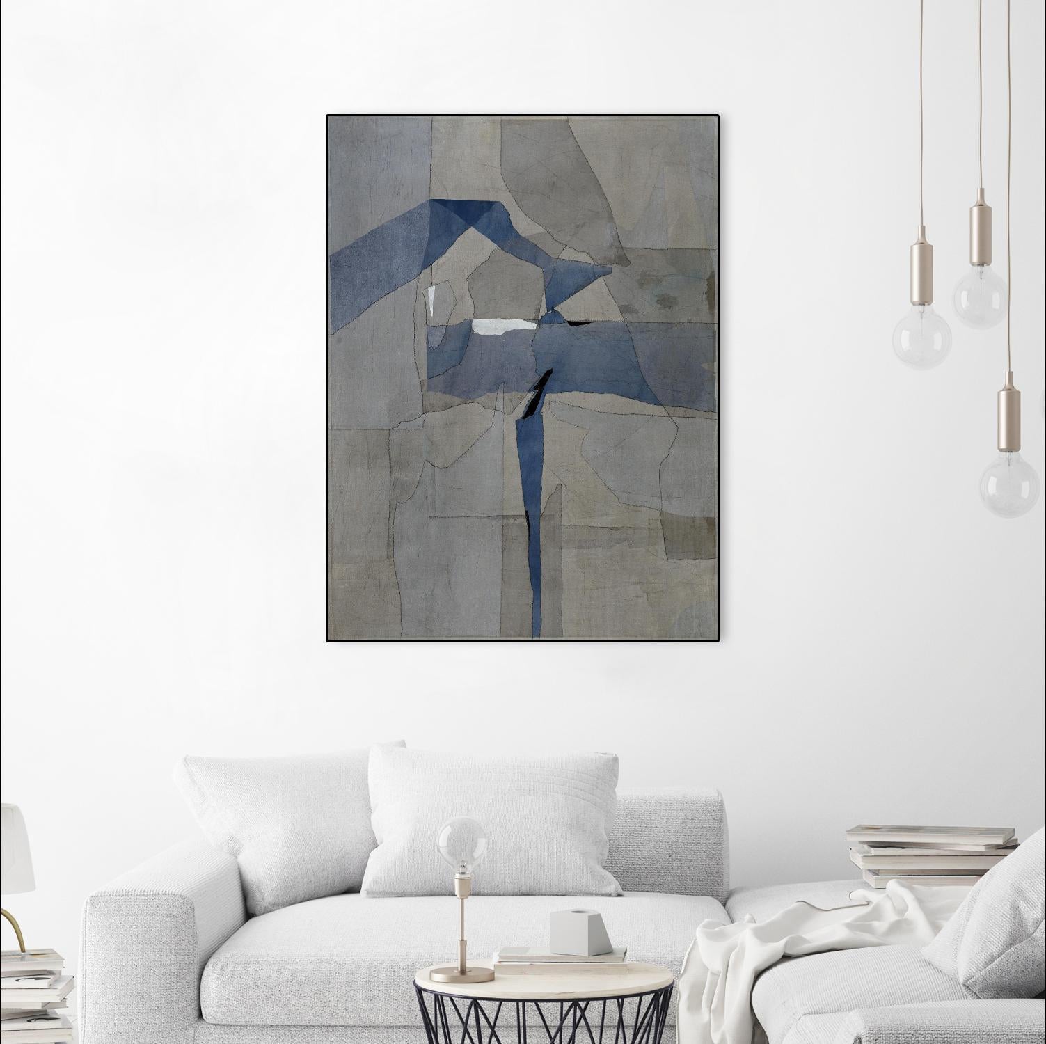 Survivor Puzzle by Daleno Art on GIANT ART - blue abstract abstrait