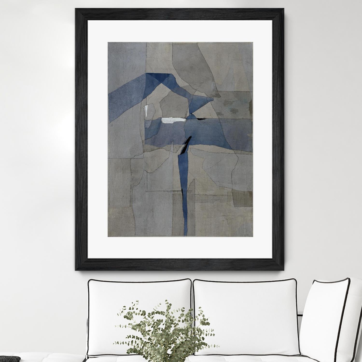 Survivor Puzzle by Daleno Art on GIANT ART - blue abstract abstrait