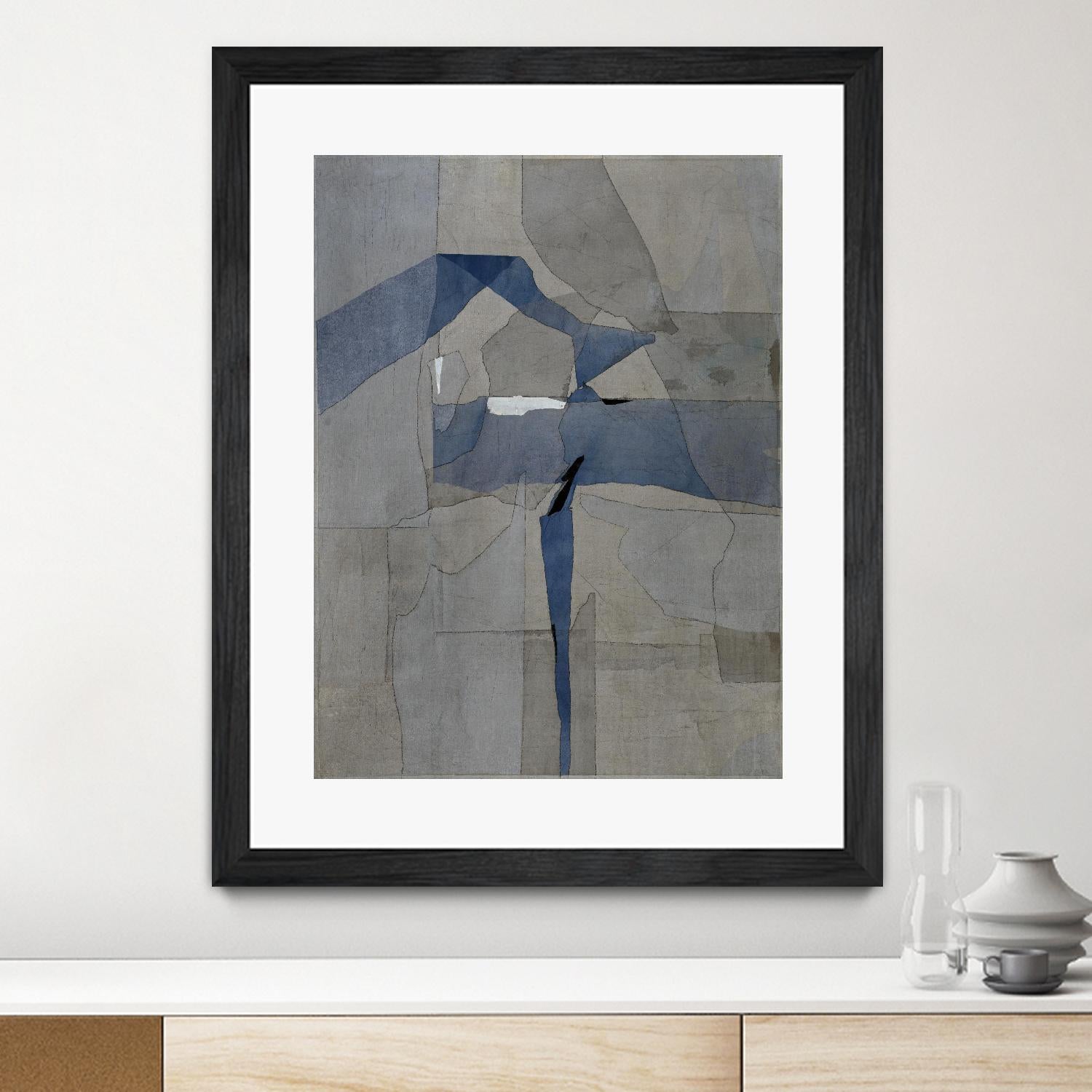 Survivor Puzzle by Daleno Art on GIANT ART - blue abstract abstrait