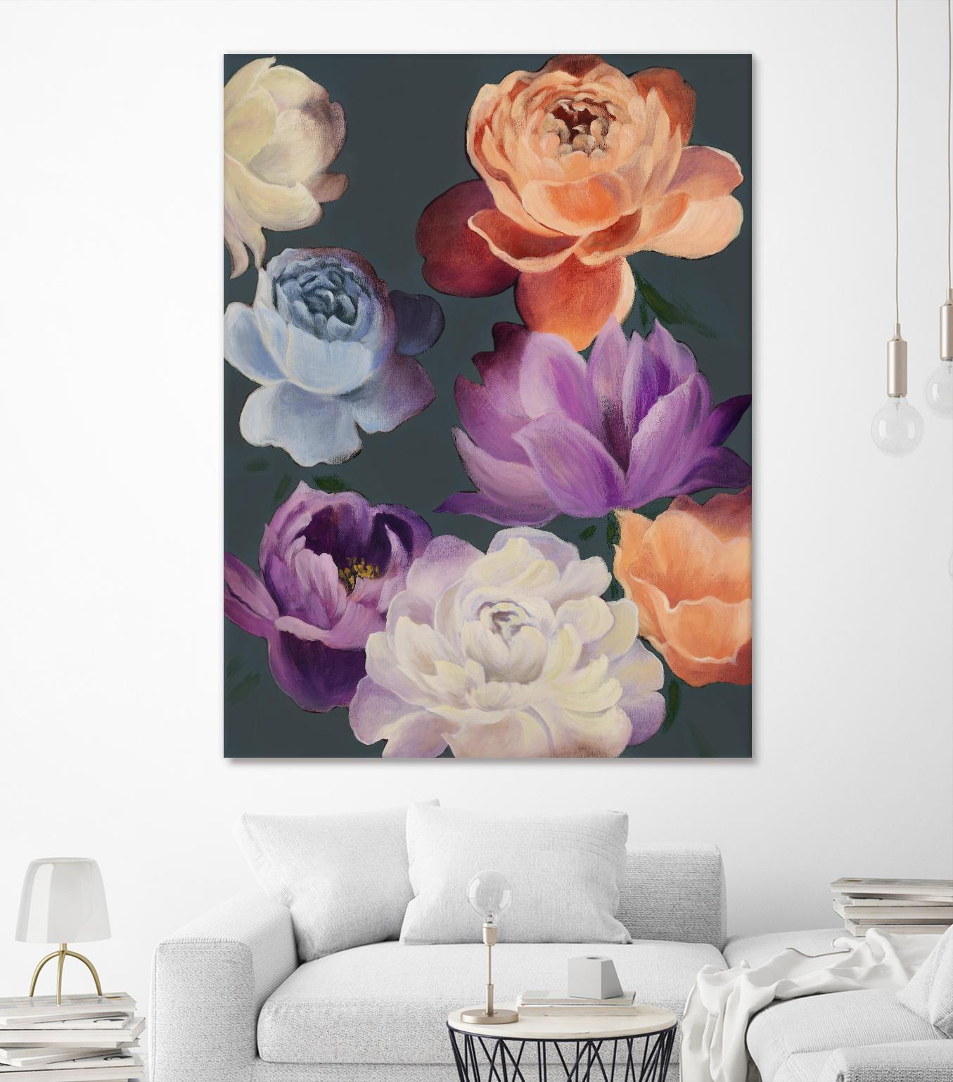 November Blooms by Daleno Art on GIANT ART - orange flowers