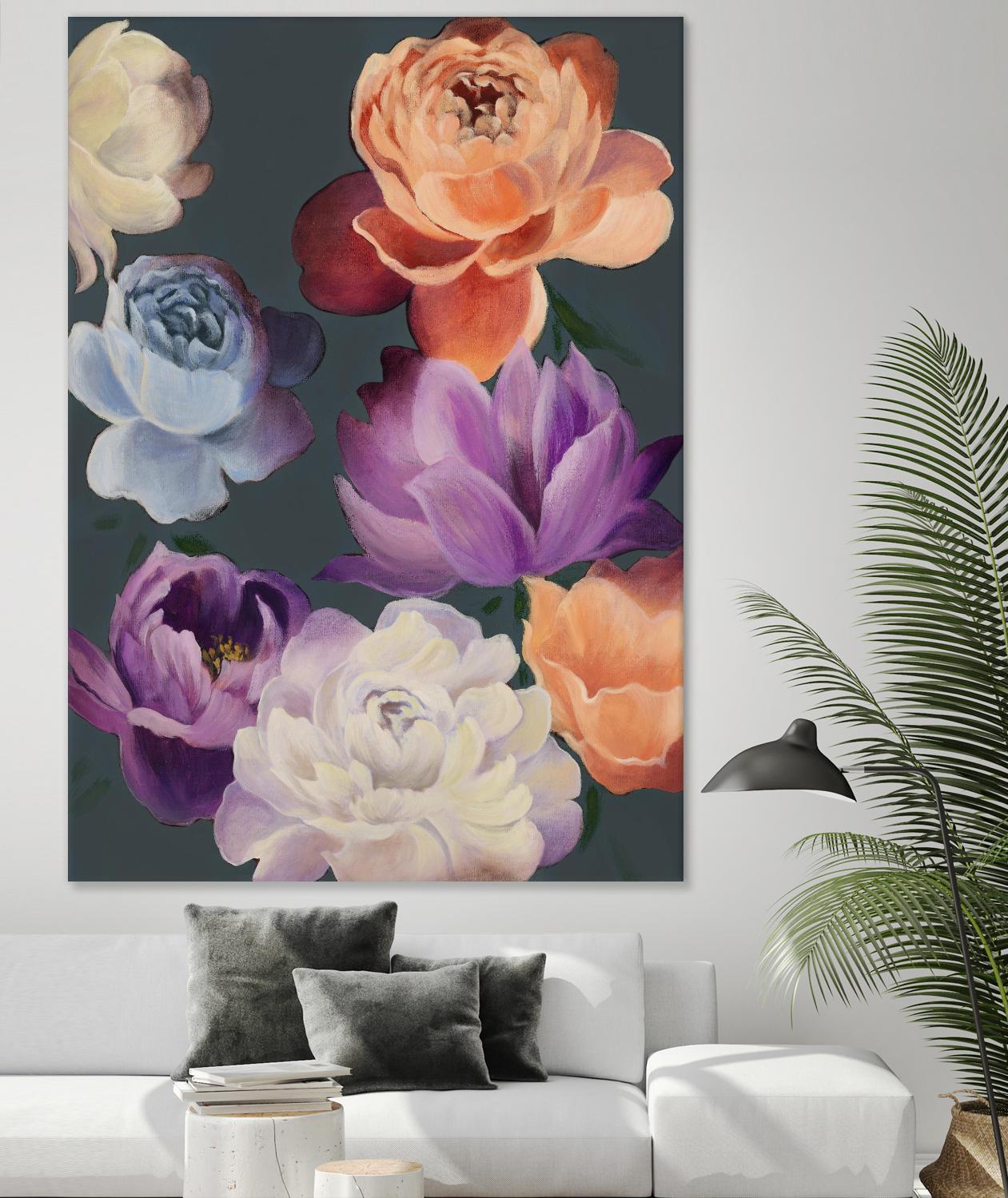 November Blooms by Daleno Art on GIANT ART - orange flowers