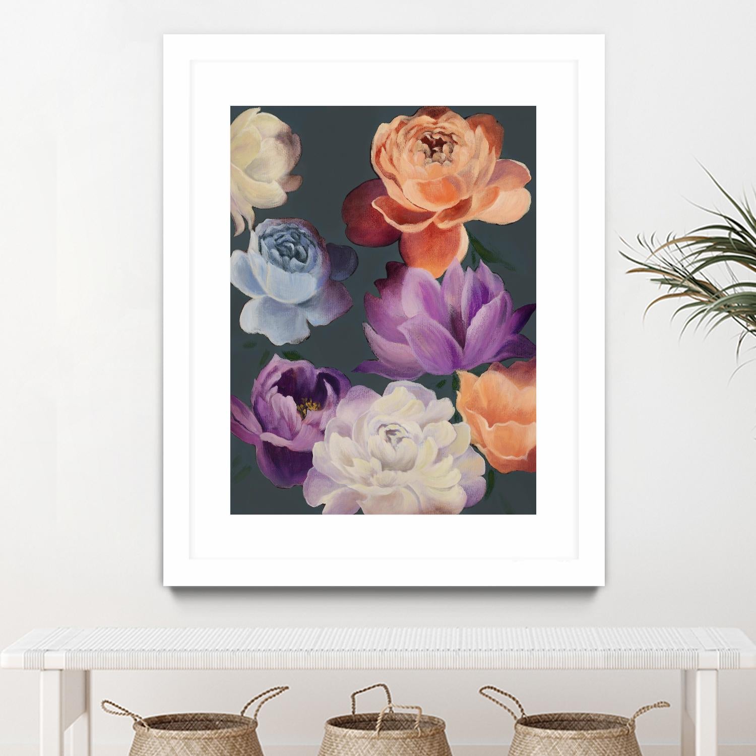 November Blooms by Daleno Art on GIANT ART - orange flowers