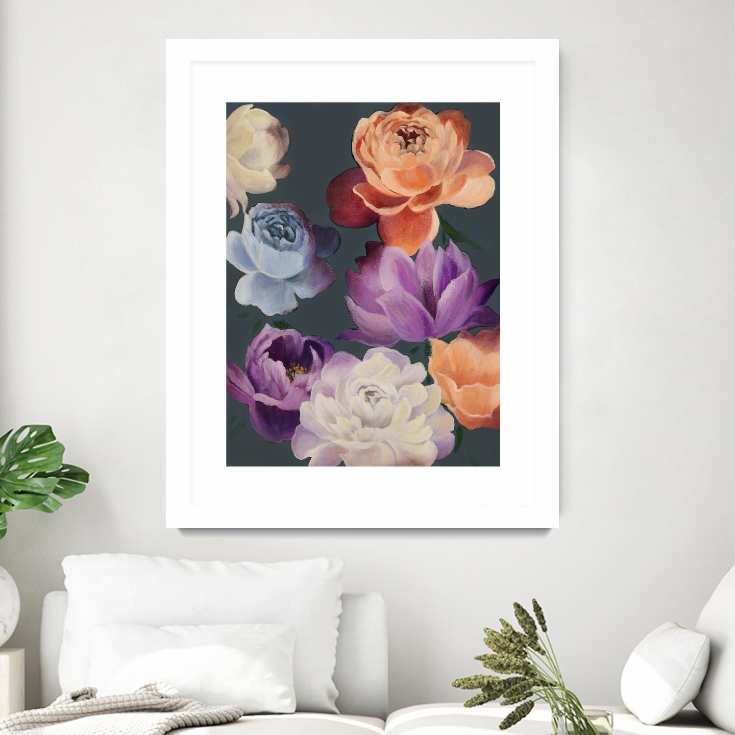 November Blooms by Daleno Art on GIANT ART - orange flowers
