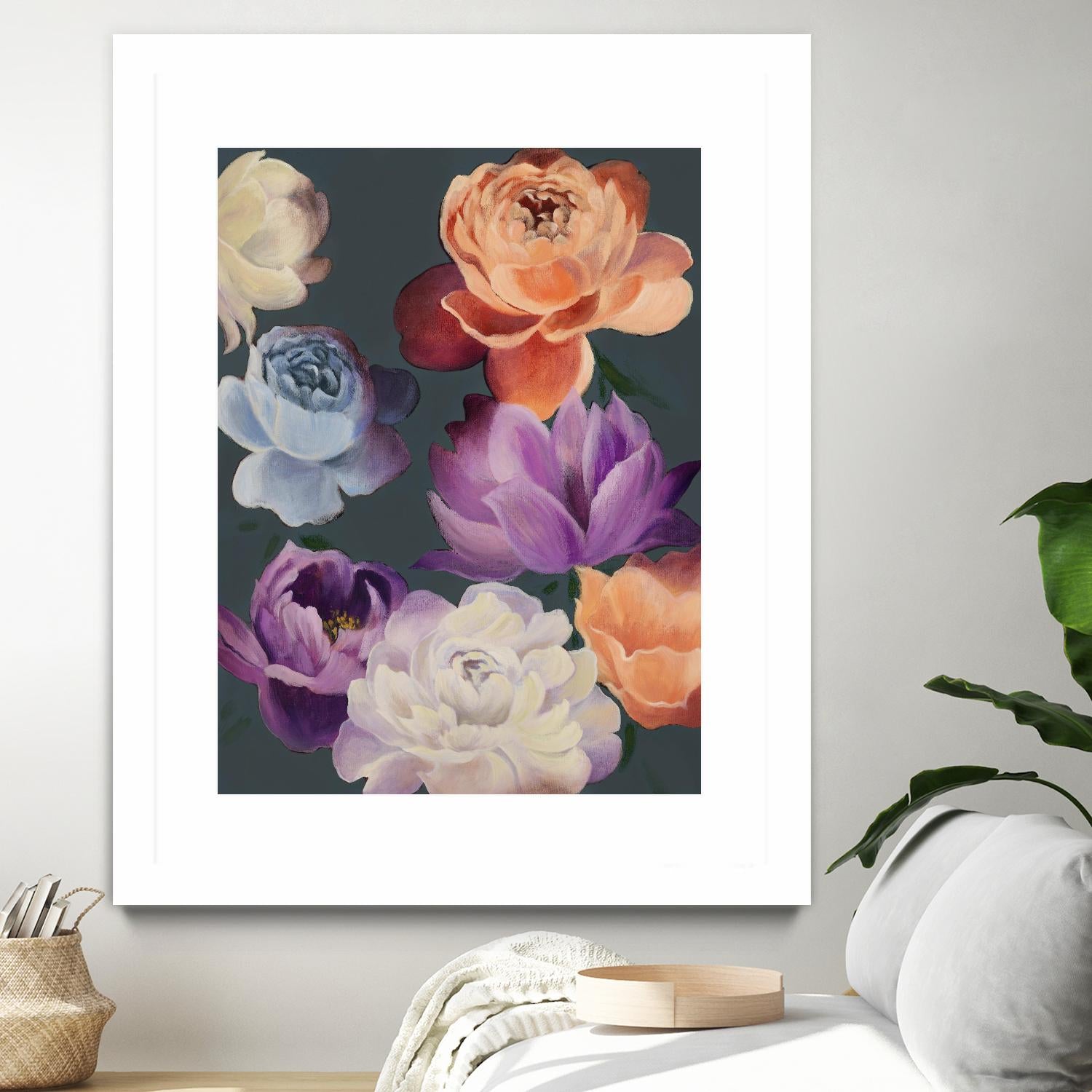November Blooms by Daleno Art on GIANT ART - orange flowers