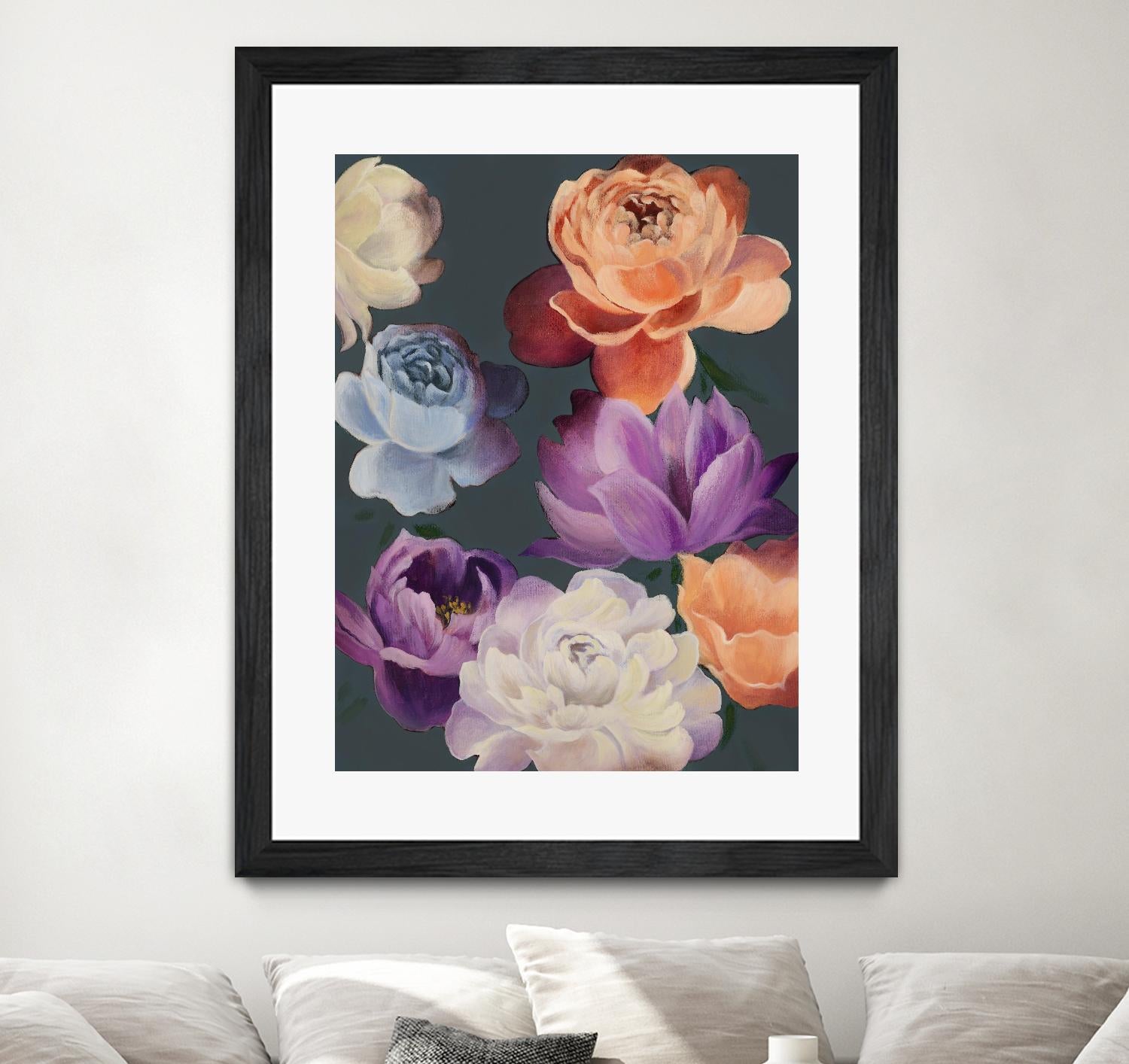 November Blooms by Daleno Art on GIANT ART - orange flowers