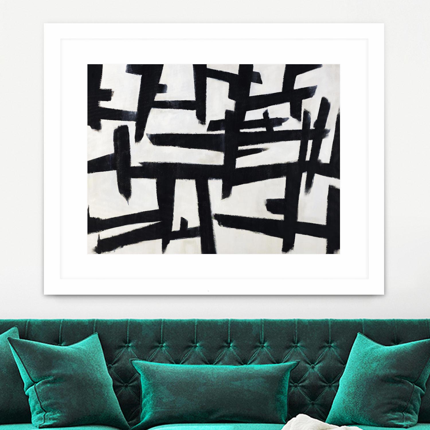 Native Maze by Daleno Art on GIANT ART - white abstract abstract