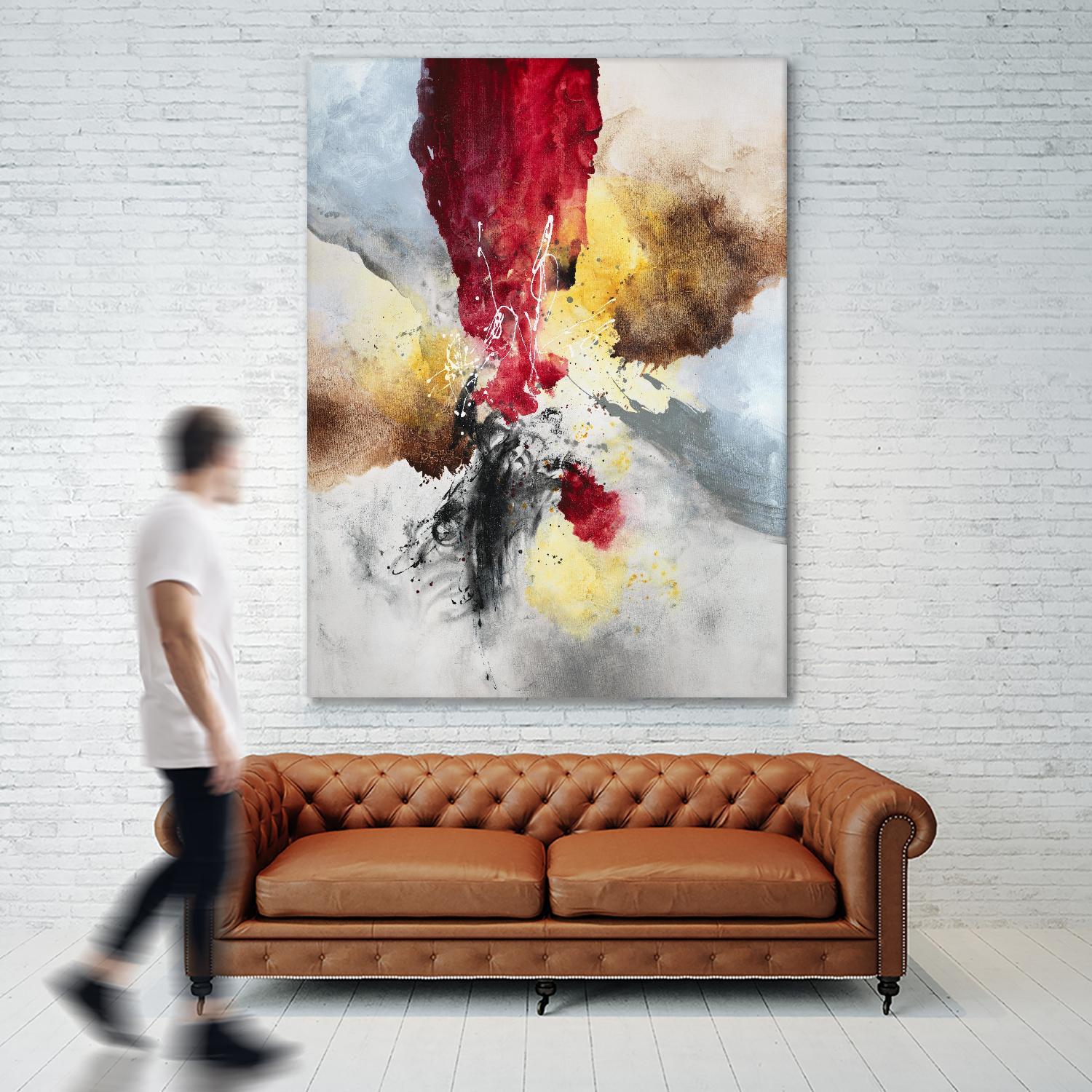 Subversion by Daleno Art on GIANT ART - red abstract abstrait