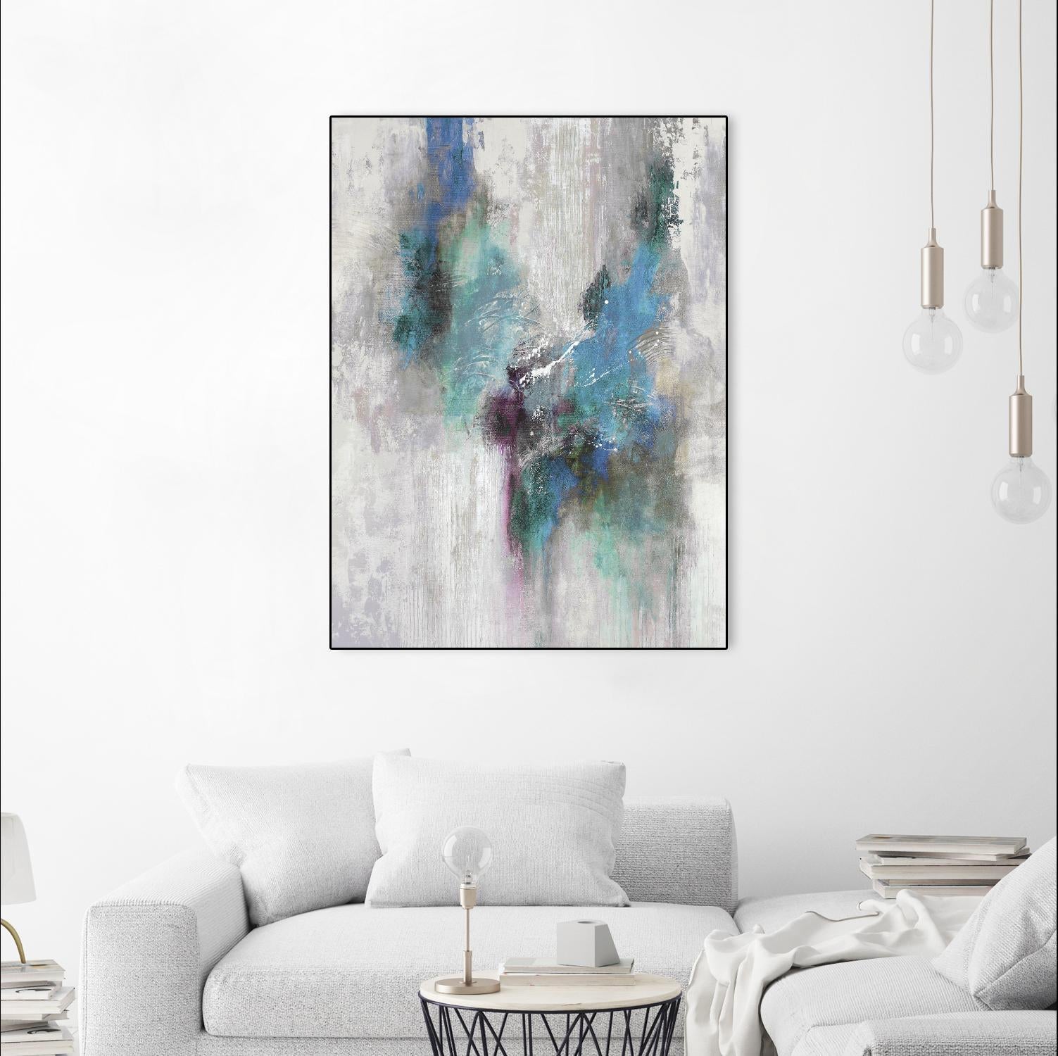 Comfy Nest II by Daleno Art on GIANT ART - blue abstract abstrait
