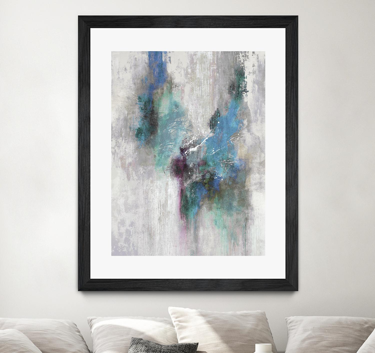 Comfy Nest II by Daleno Art on GIANT ART - blue abstract abstrait