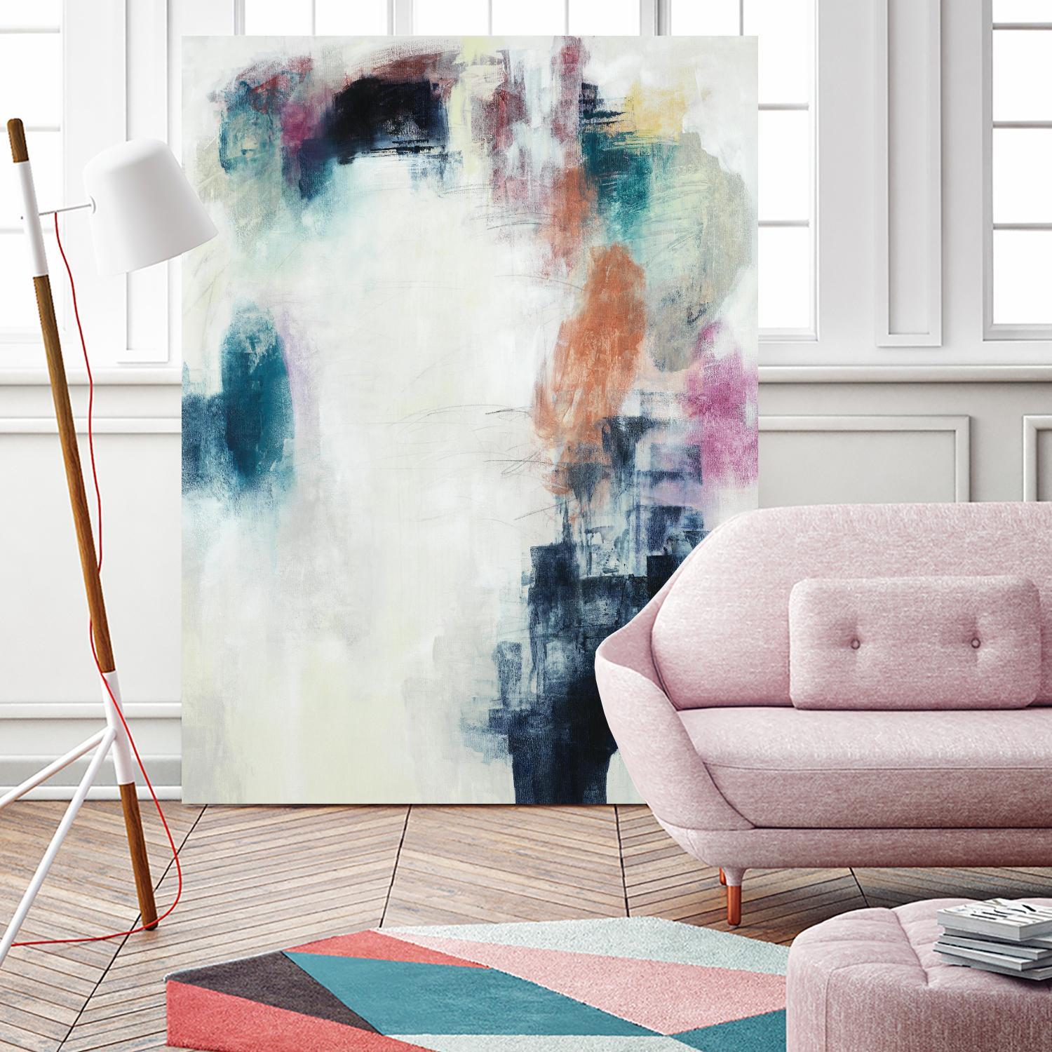 Sensitive Strum by Daleno Art on GIANT ART - orange abstract abstrait