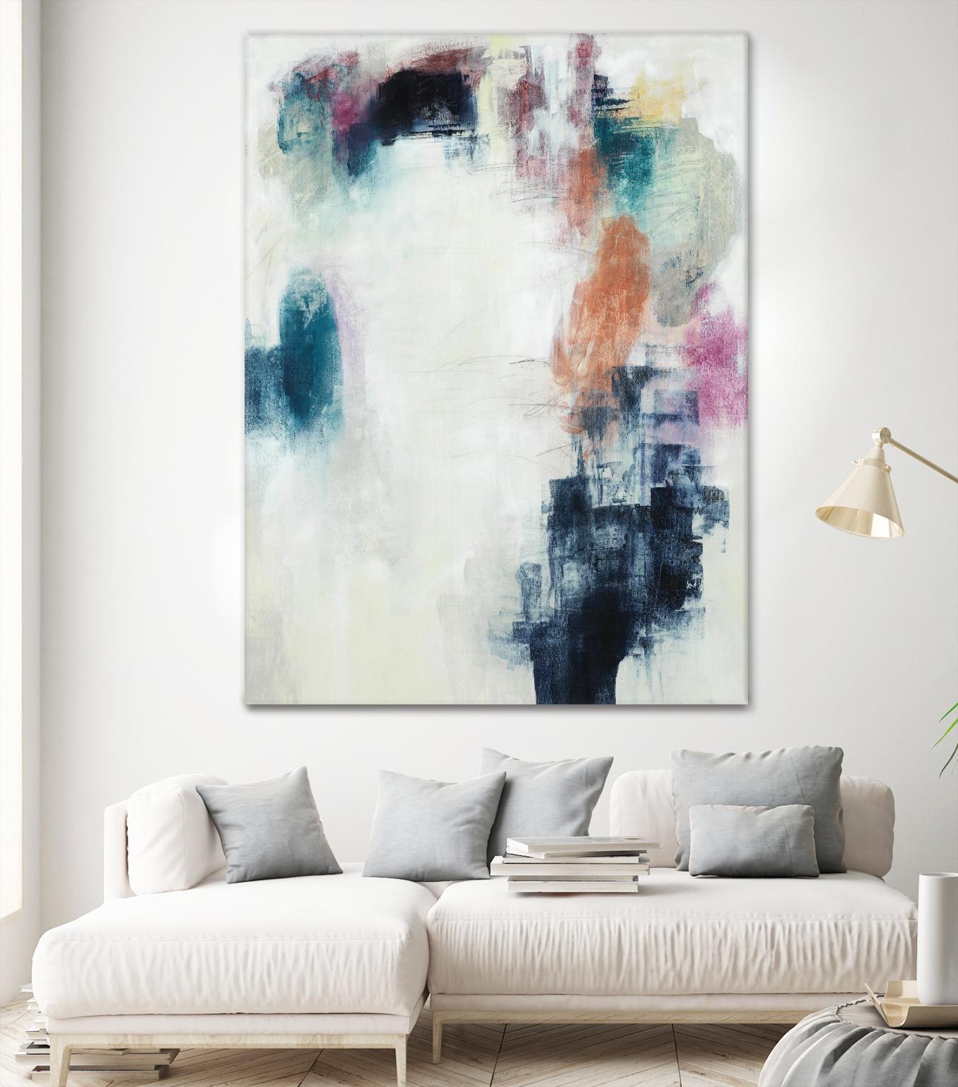 Sensitive Strum by Daleno Art on GIANT ART - orange abstract abstrait