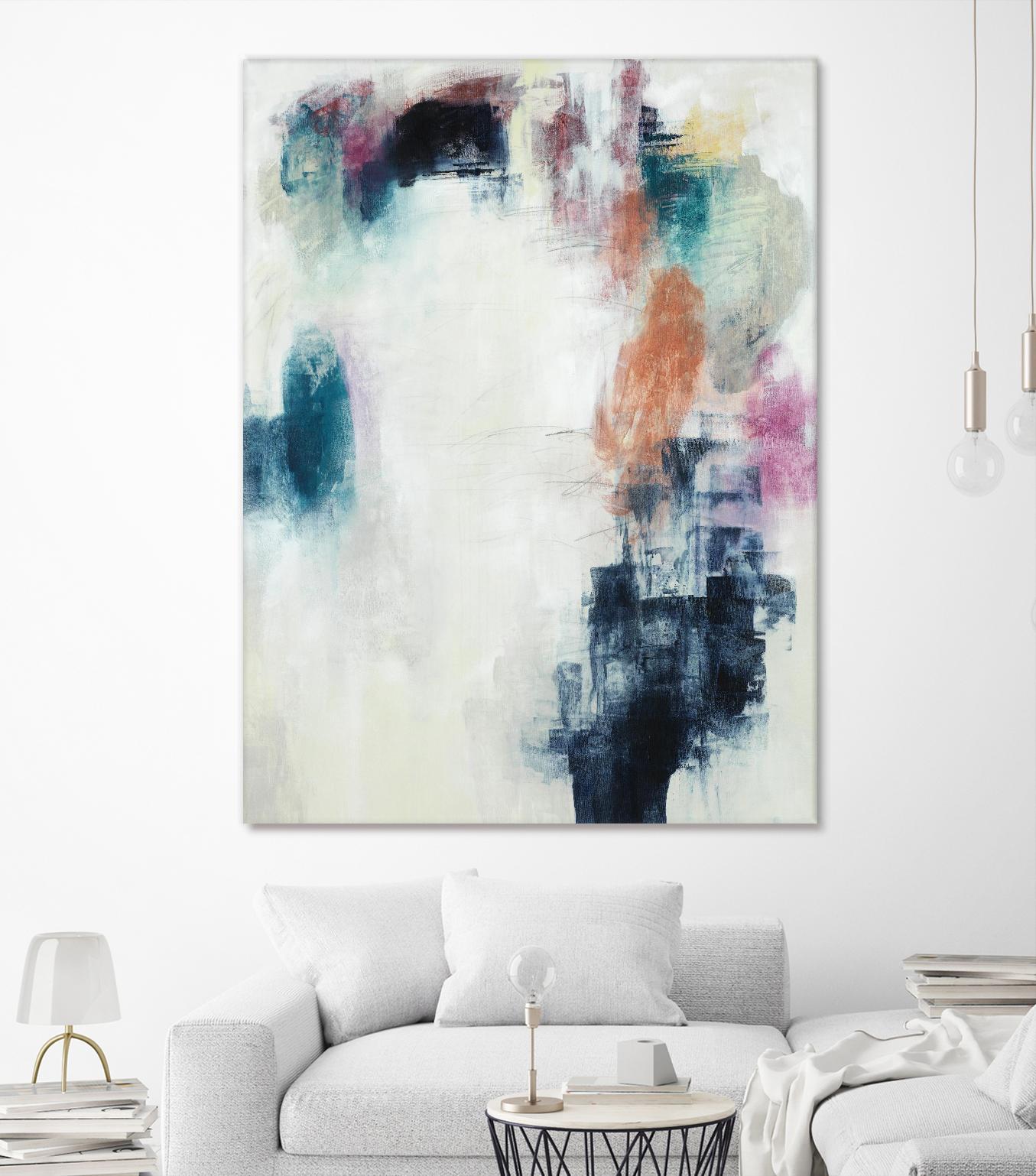 Sensitive Strum by Daleno Art on GIANT ART - orange abstract abstrait