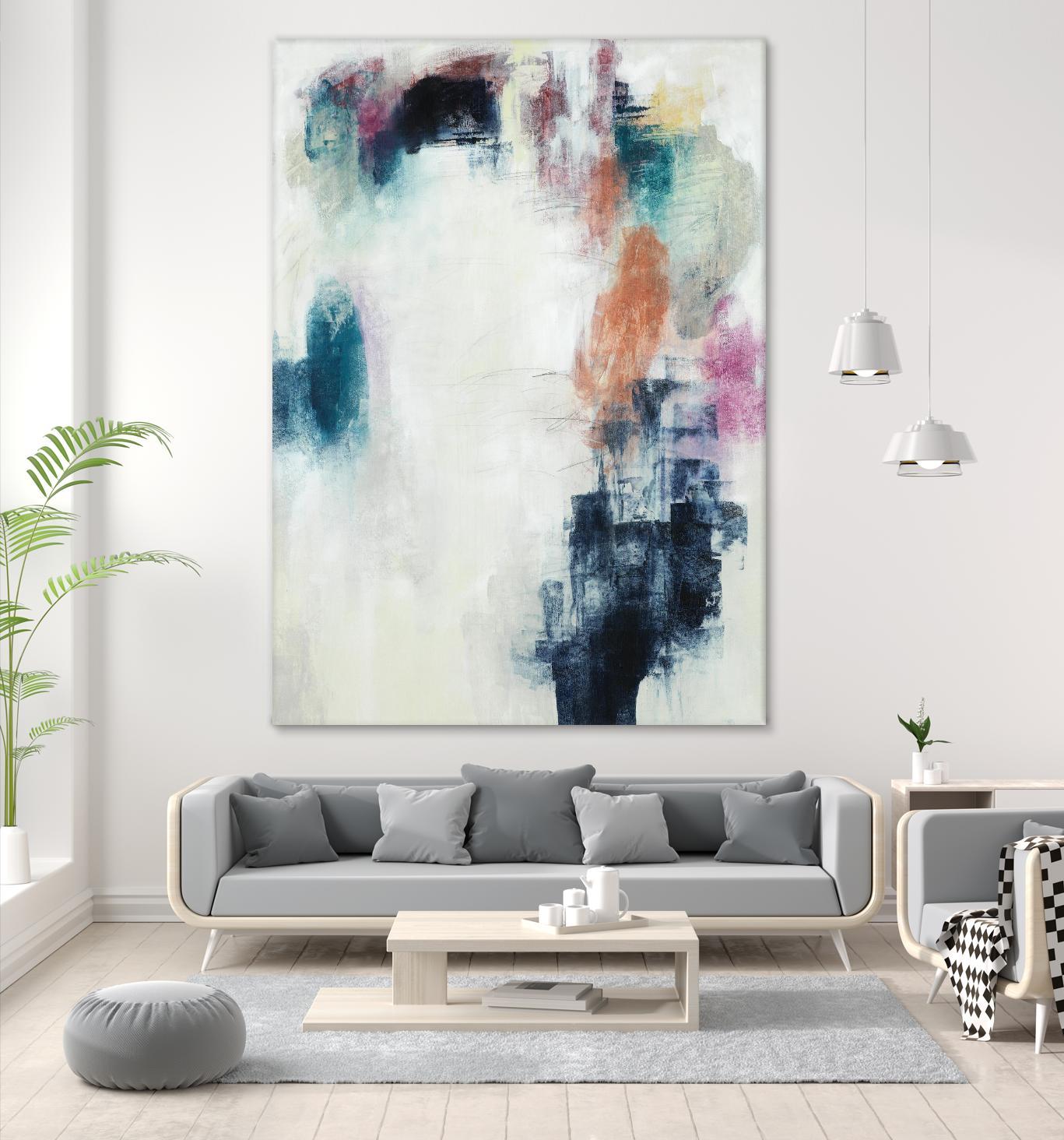 Sensitive Strum by Daleno Art on GIANT ART - orange abstract abstrait