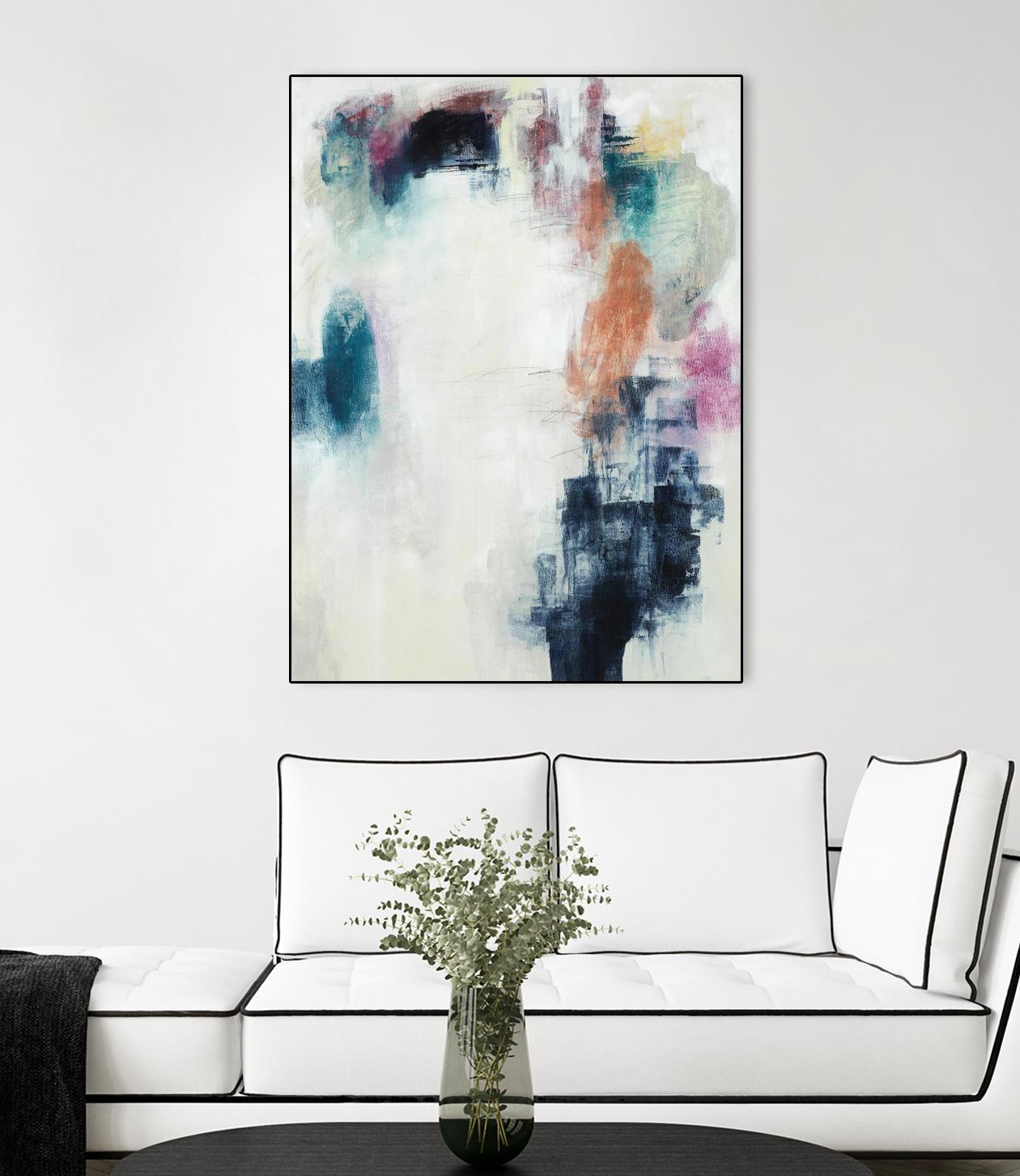 Sensitive Strum by Daleno Art on GIANT ART - orange abstract abstrait