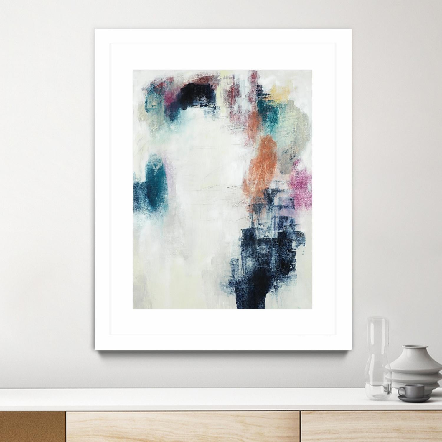Sensitive Strum by Daleno Art on GIANT ART - blue abstract abstrait