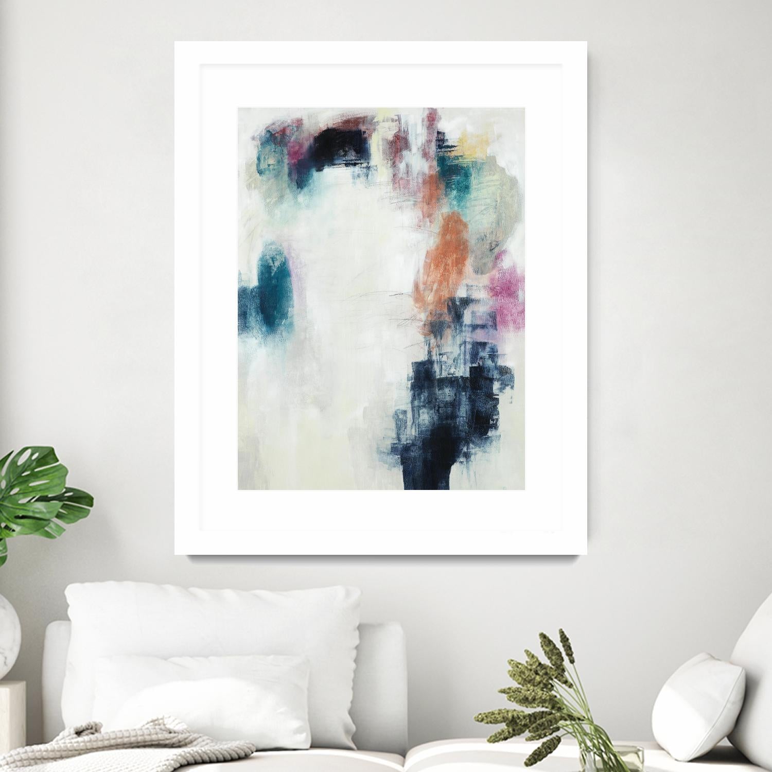 Sensitive Strum by Daleno Art on GIANT ART - blue abstract abstrait