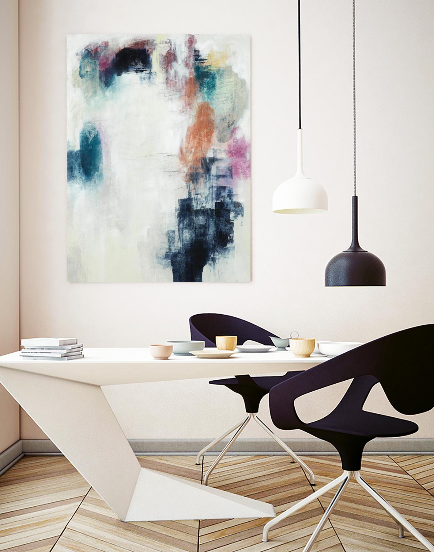 Sensitive Strum by Daleno Art on GIANT ART - blue abstract abstrait