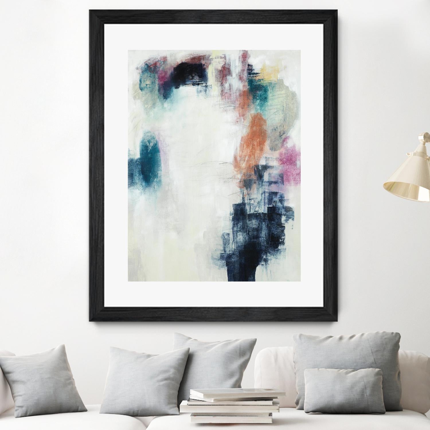 Sensitive Strum by Daleno Art on GIANT ART - blue abstract abstrait