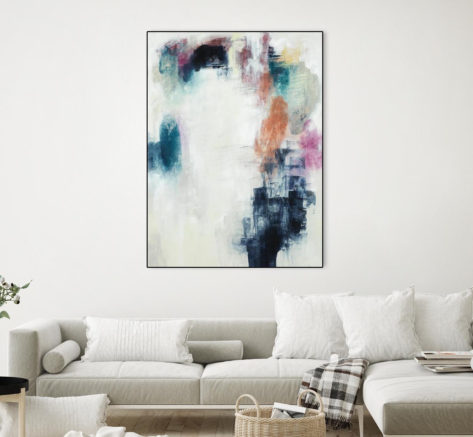 Sensitive Strum by Daleno Art on GIANT ART - orange abstract abstrait
