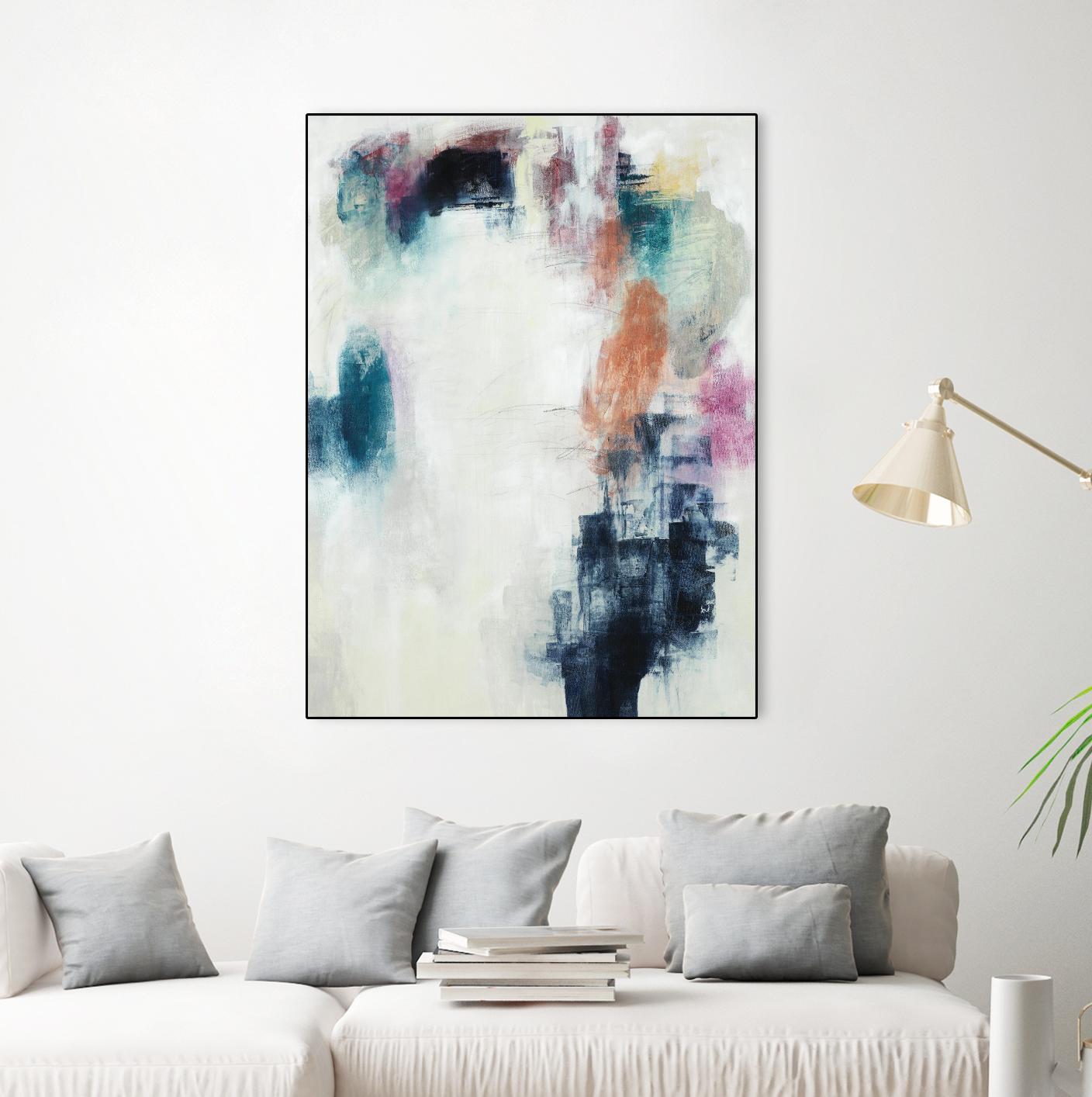 Sensitive Strum by Daleno Art on GIANT ART - orange abstract abstrait