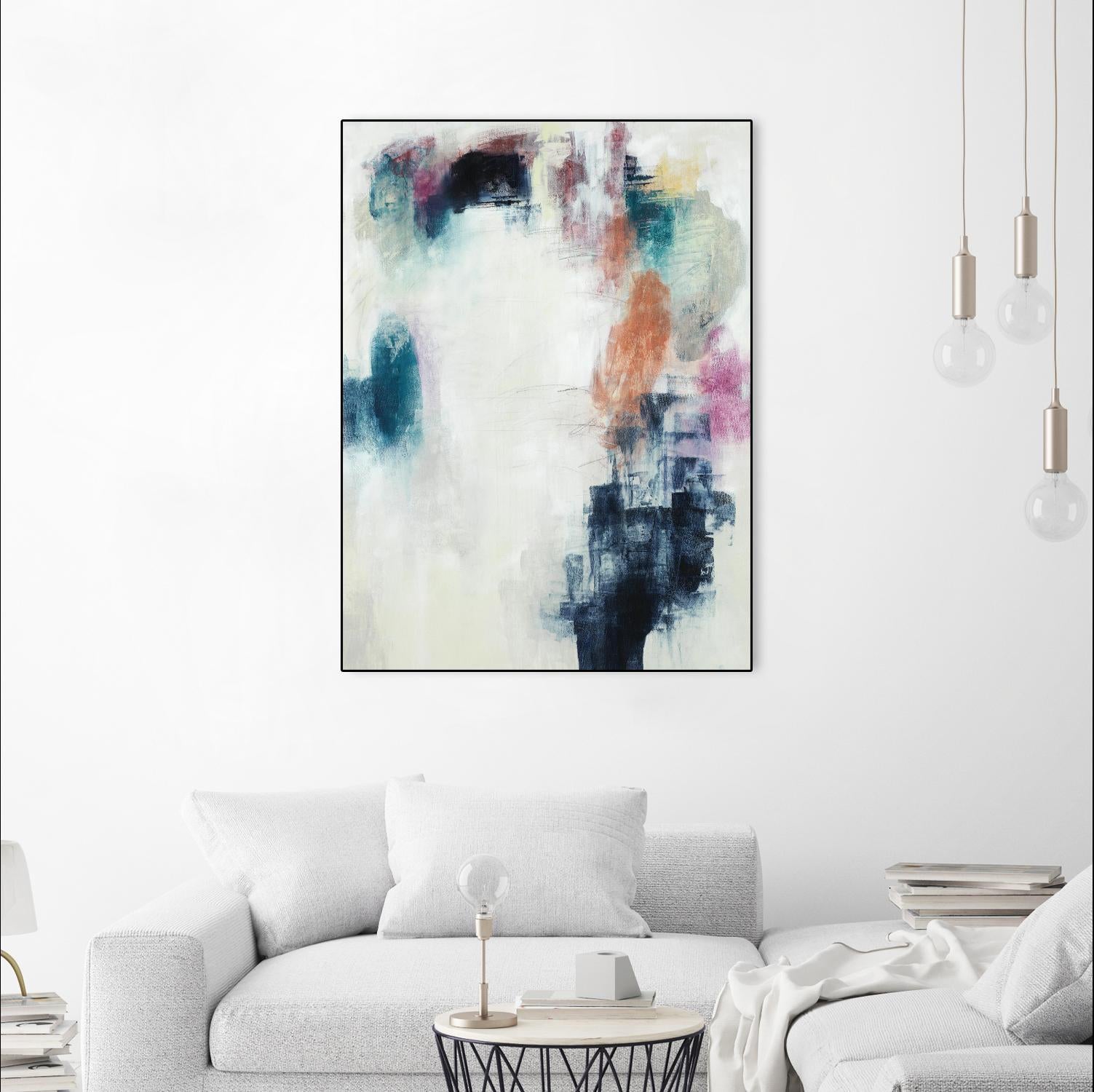 Sensitive Strum by Daleno Art on GIANT ART - orange abstract abstrait