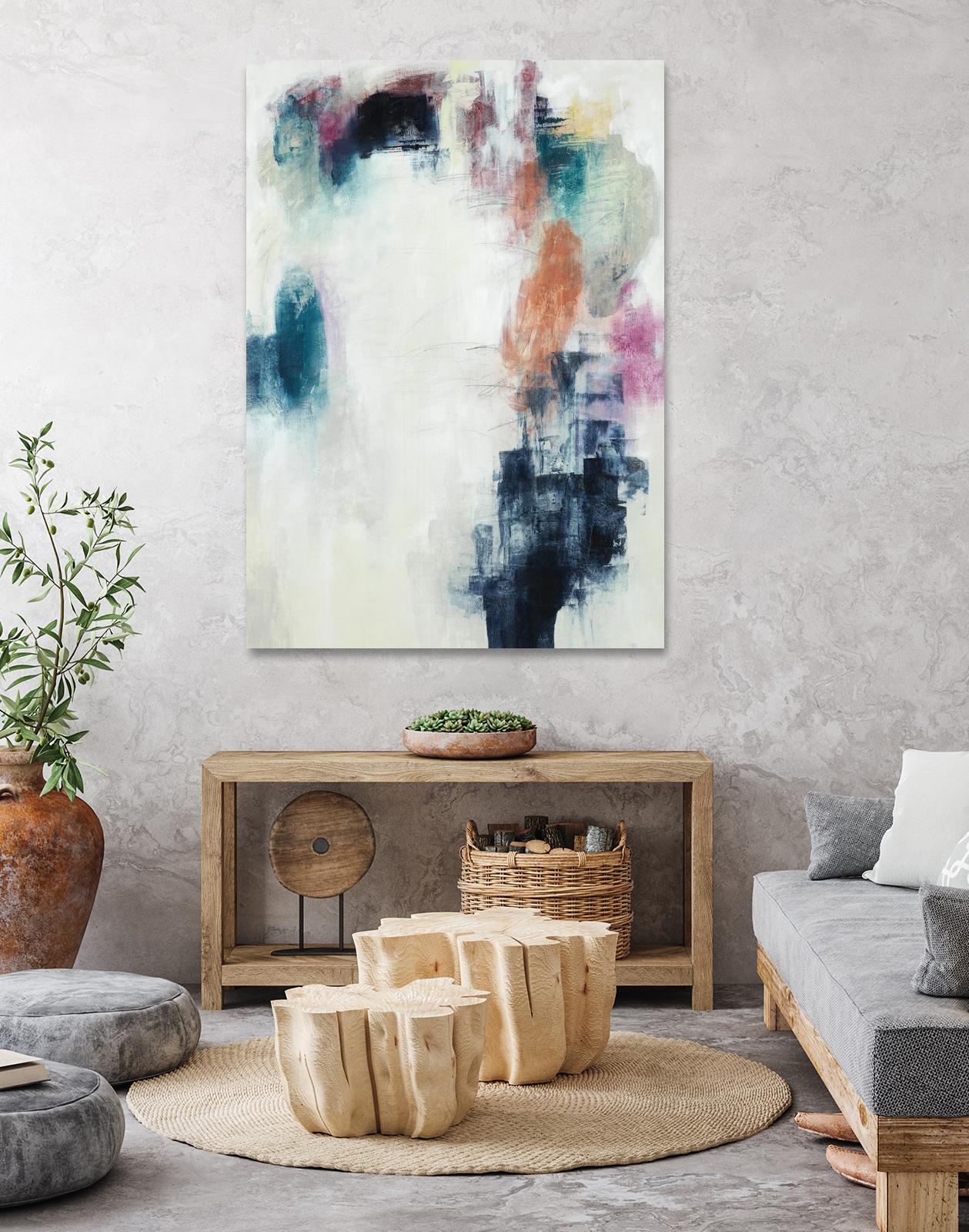 Sensitive Strum by Daleno Art on GIANT ART - blue abstract abstrait