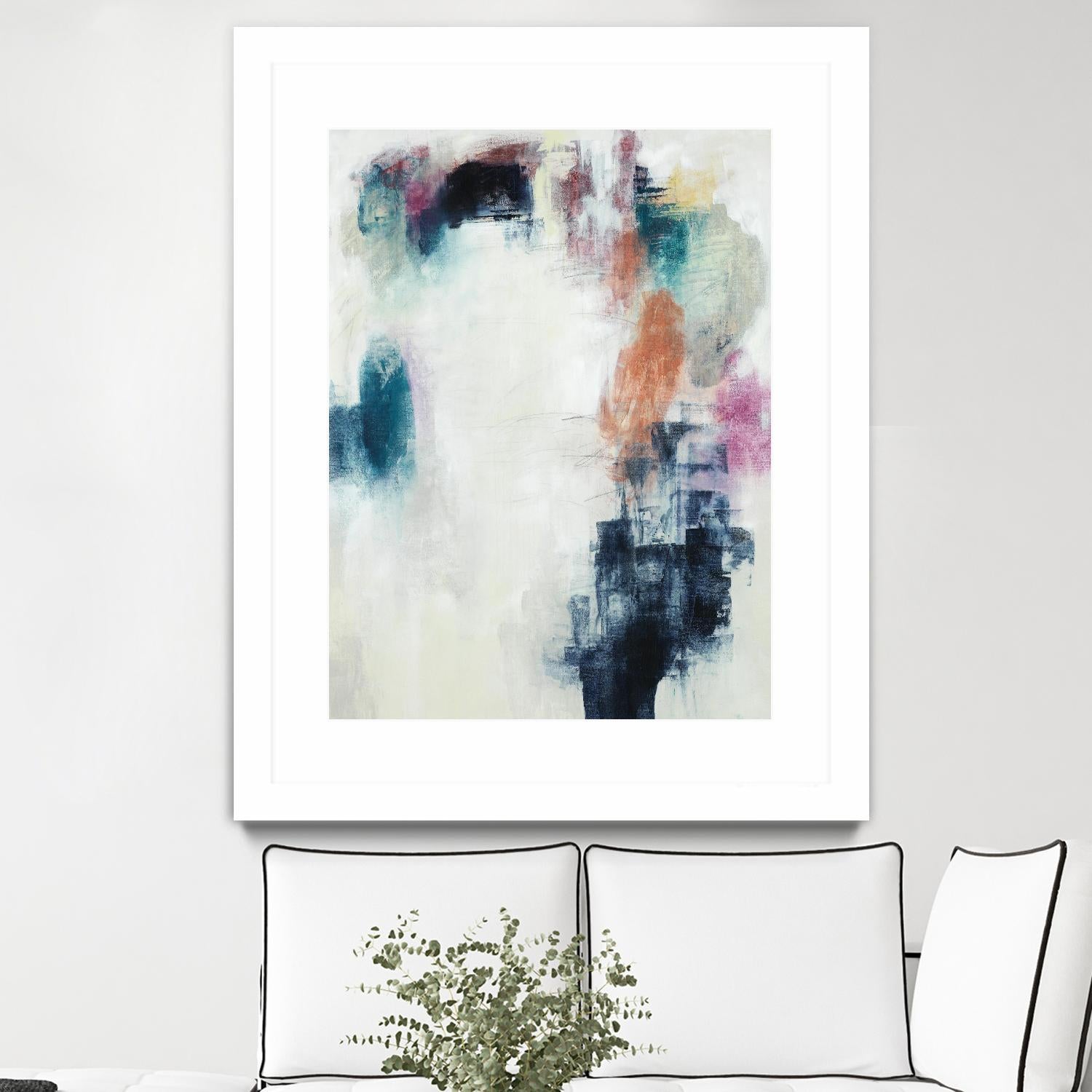 Sensitive Strum by Daleno Art on GIANT ART - blue abstract abstrait