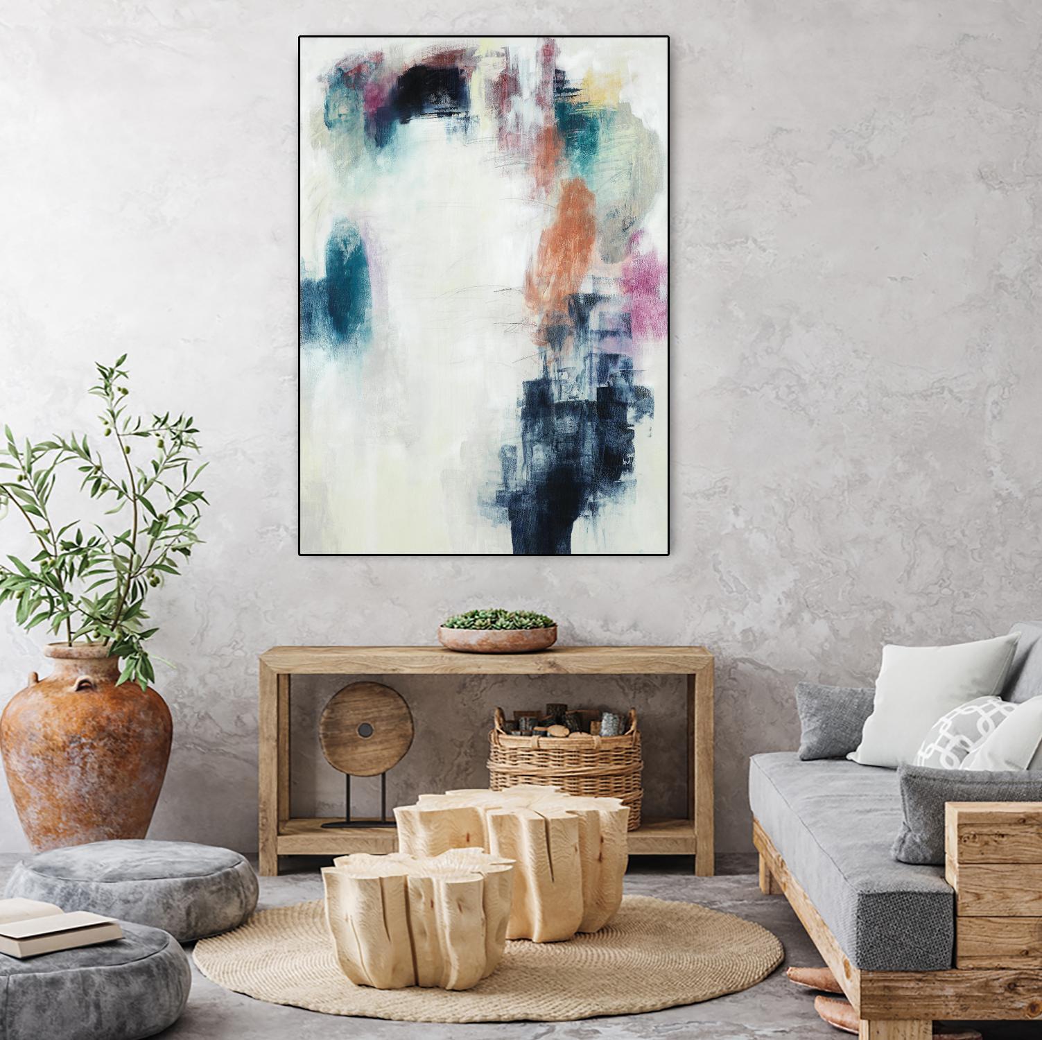 Sensitive Strum by Daleno Art on GIANT ART - orange abstract abstrait